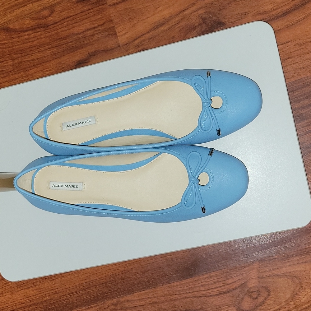 Alex Marie Ashema "Blue Yay" Leather Ballet Flat Shoes
